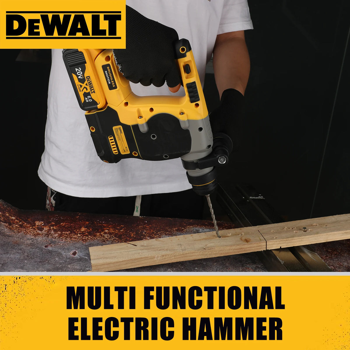DEWALT DCH273 20V 6.0Ah Brushless SDS-Plus Rotary Hammer 2.1J 360°
