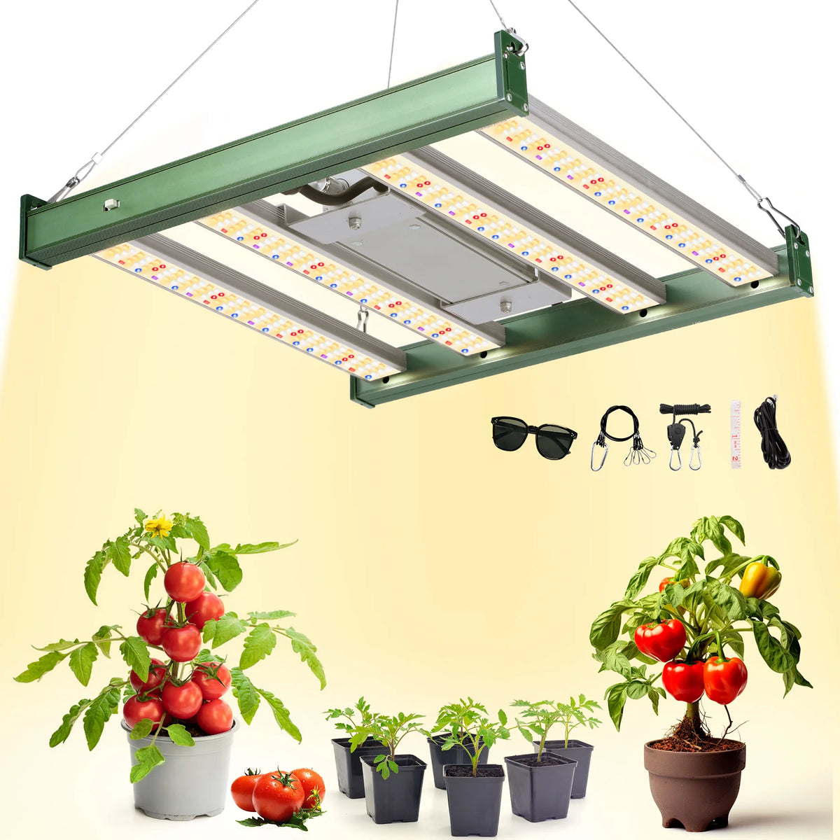 1200W LED Plant Lamp, Double Dimmable VEG Bloom Dual Mode LED Grow