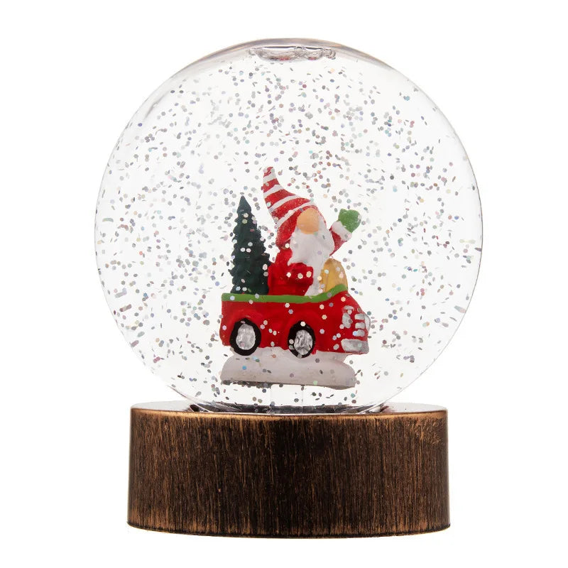 Christmas Decorations: Illuminated Crystal Balls Night Lights Wind Lights and Creative Christmas Gifts