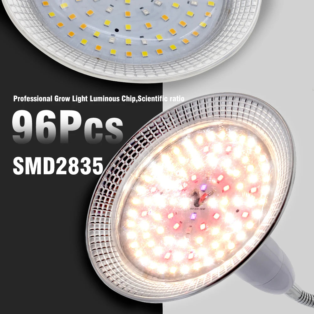 E27 18W Full Spectrum LED Grow Light Sunlike Phytolamp Bulb for Plants