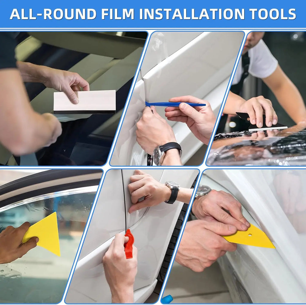 Professional Vinyl Wrapping Tools Felt Squeegee Wrap Stick Utility