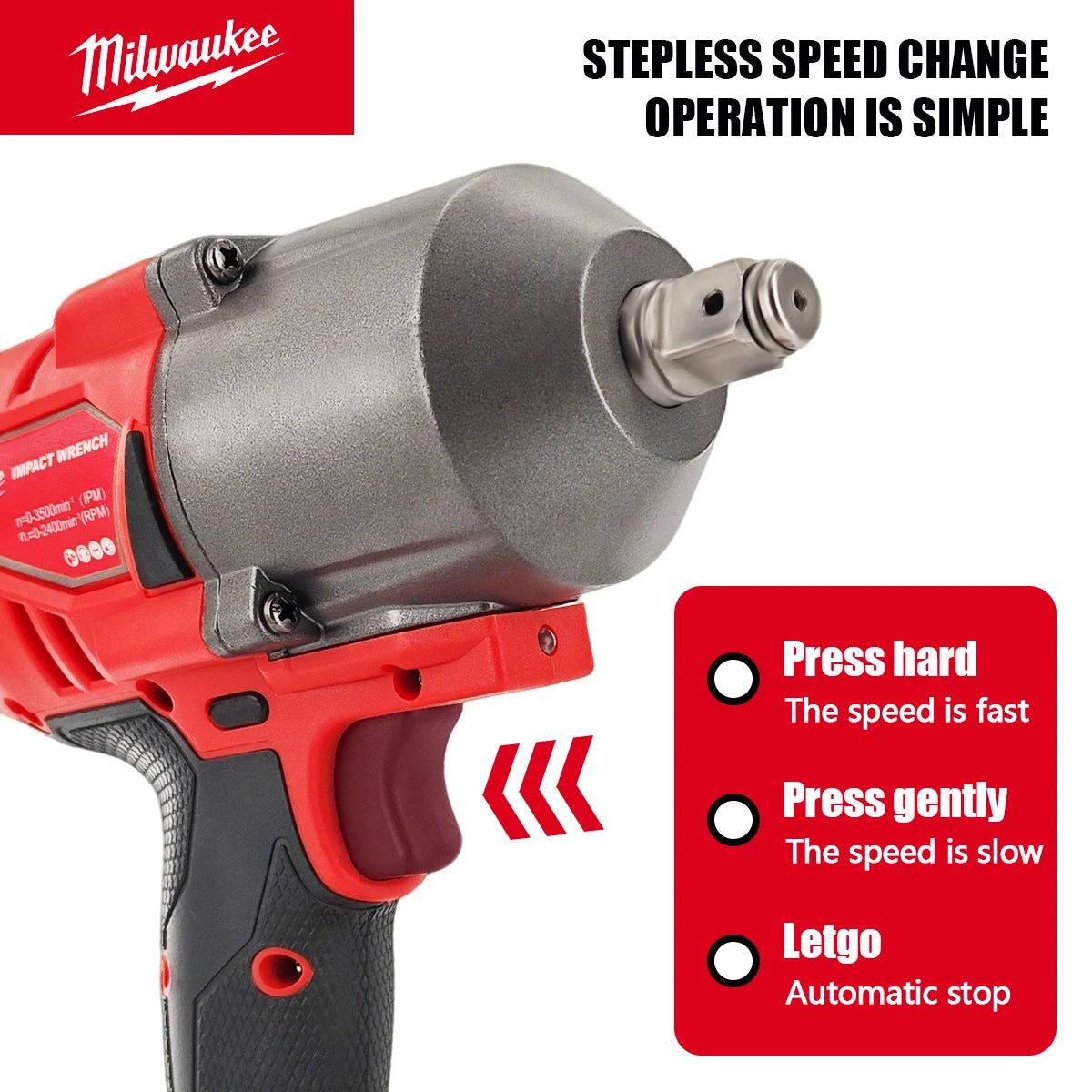 Milwaukee M18 High Torque 1300N.m 2000RPM Brushless Cordless 1/2"