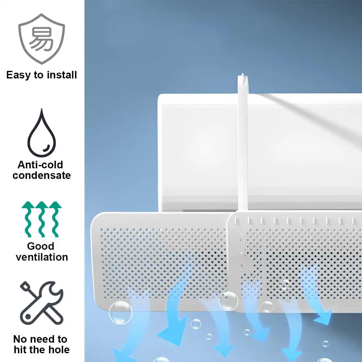 Anti-Direct Blowing Air Conditioning Wind Deflector Wall-Mounted
