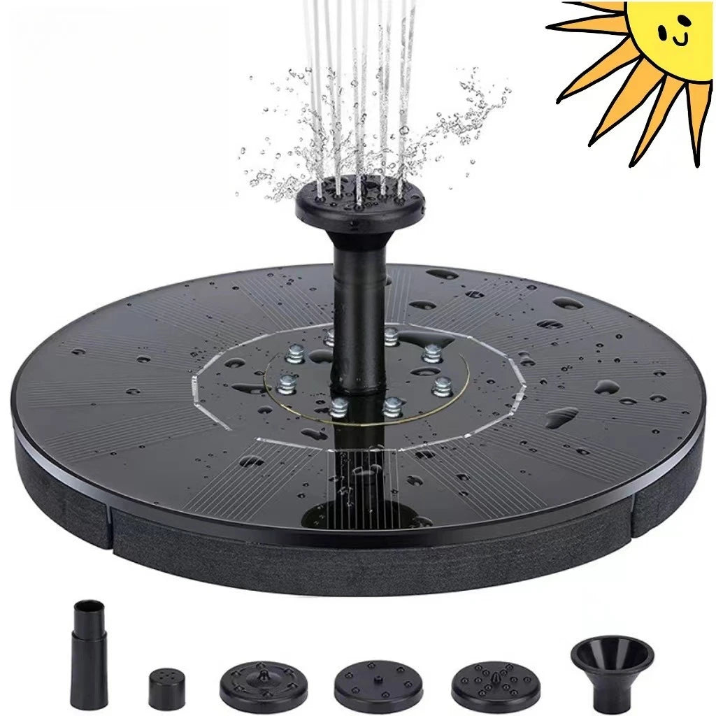 13/16cm Floating Solar Panel Solar Fountain Pump Bird Baths Garden