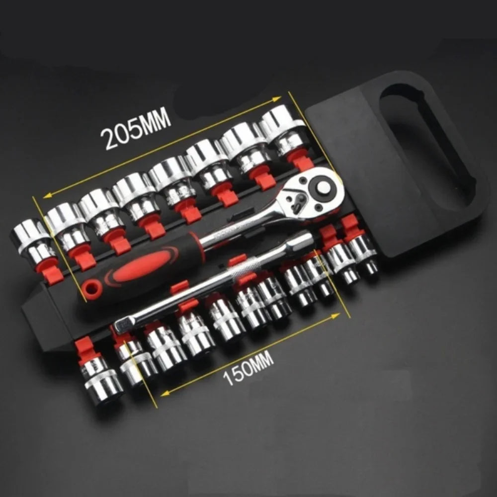 12 Pcs Set Wrench Socket Set Motorcycle Bicycle Repairing Tool