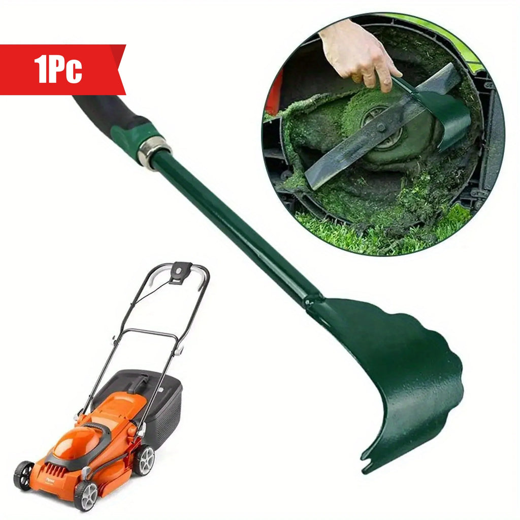 1pc Ergonomic Durable Metal Lawn Mower Deck Scraper Tool, Long Handle,