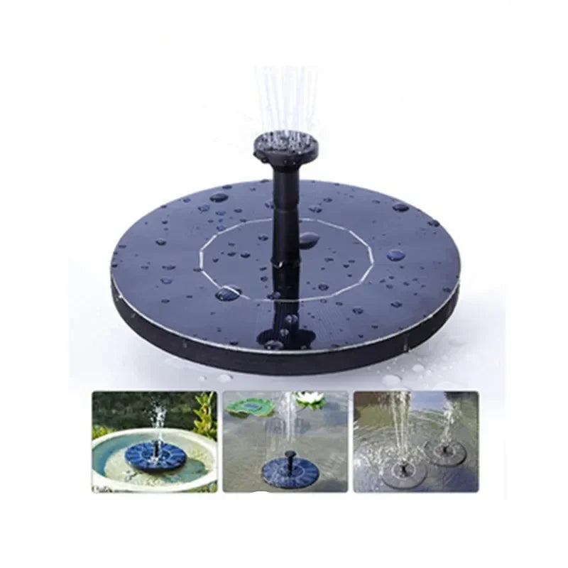 13/16cm Floating Solar Panel Solar Fountain Pump Bird Baths Garden