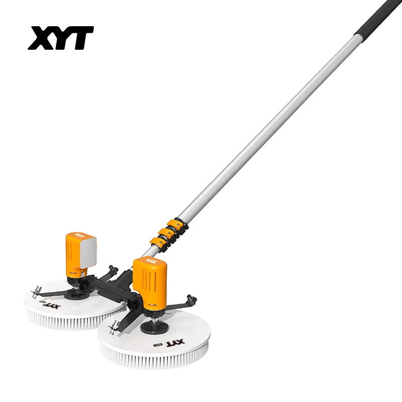 Roof Cleaning Brush Double Head Electric Cleaning Brush Kits for Solar