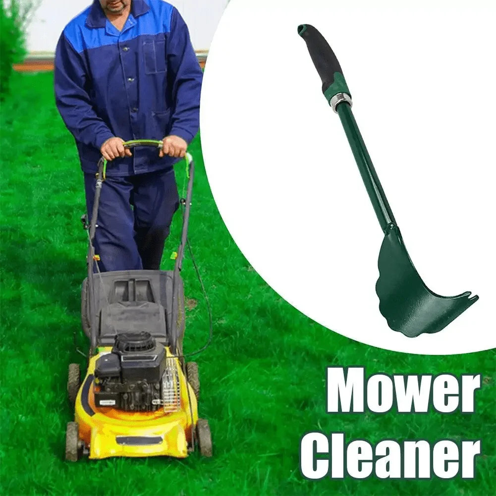 1pc Ergonomic Durable Metal Lawn Mower Deck Scraper Tool, Long Handle,