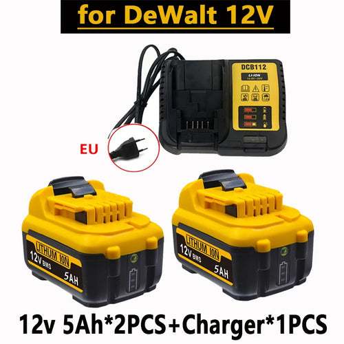 1-3Pack 12V Replacement for Dewalt DCB120 Lithium-ion Batteries 12V