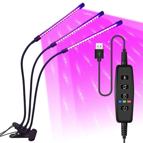 USB LED Plant Grow Light Indoor Garden 10 Dimmable Levels Grow Light