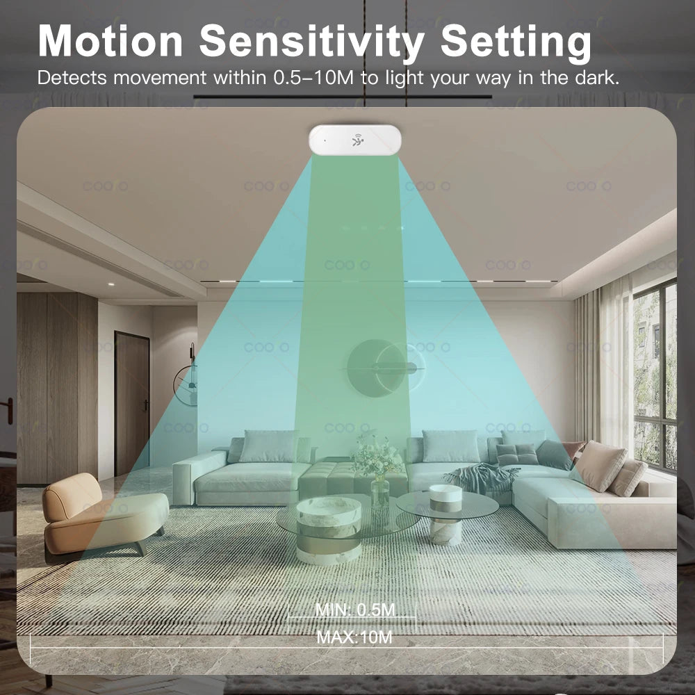 Zigbee 10G MmWave Radar Motion Sensor Human Detector with Illuminance
