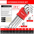 DELIXI ELECTRIC Allen Key Set，Allen Hex Wrench Screwdriver Set With