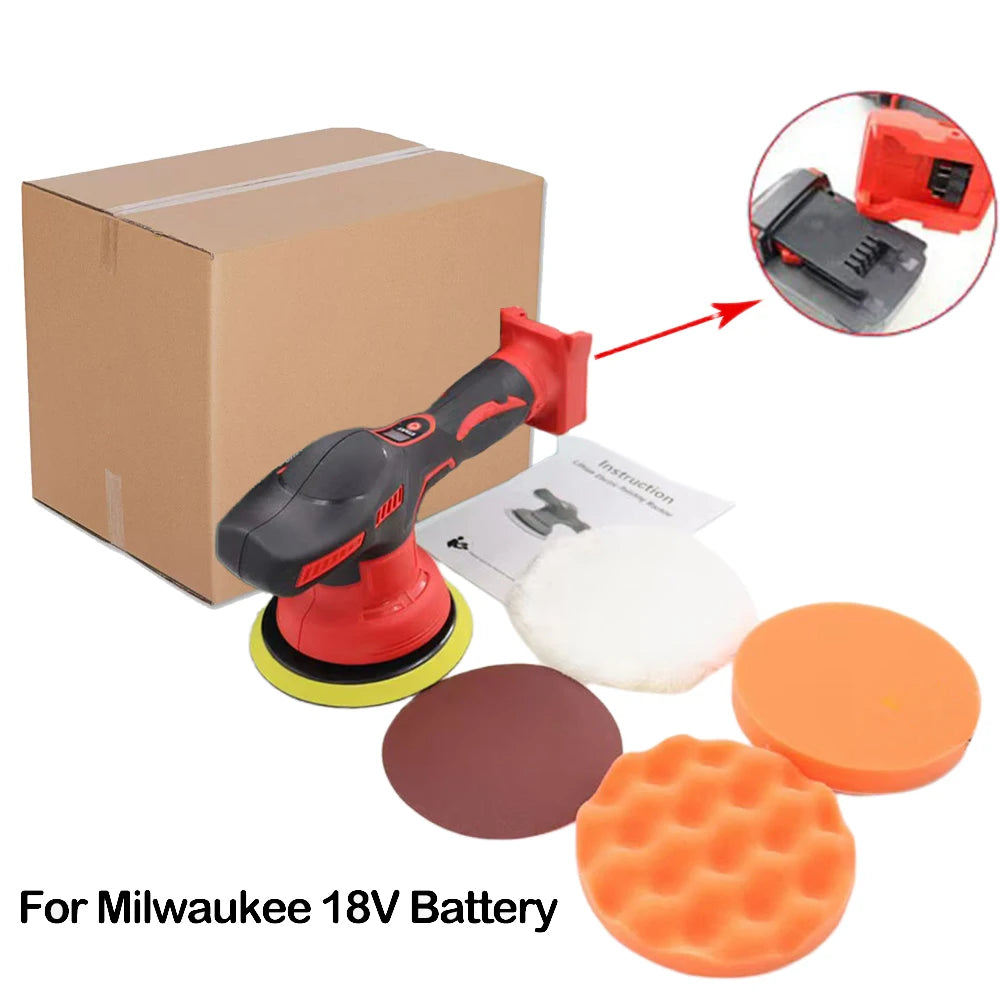 Cordless Car Polisher 8 Gears Adjustable Auto Electric Waxing Sanding