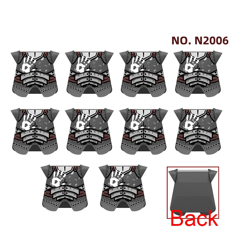Medieval Weapons Accessories Building Blocks Solider Castle Knight Legion Red Lion Black Eagle Armor Cloak Shield Dragon Bricks