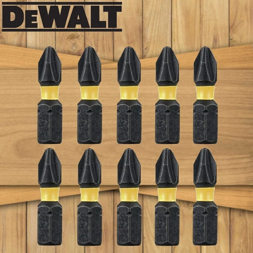 DEWALT Original PH2 SL8 Cross Slotted Drill Bits Sleeve Magnetic Ring