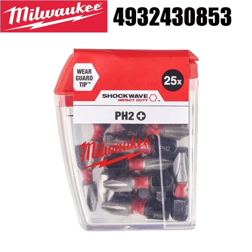 Milwaukee Shockwave PH2 Impact Drill Bits 25mm/50mm/90mm Head