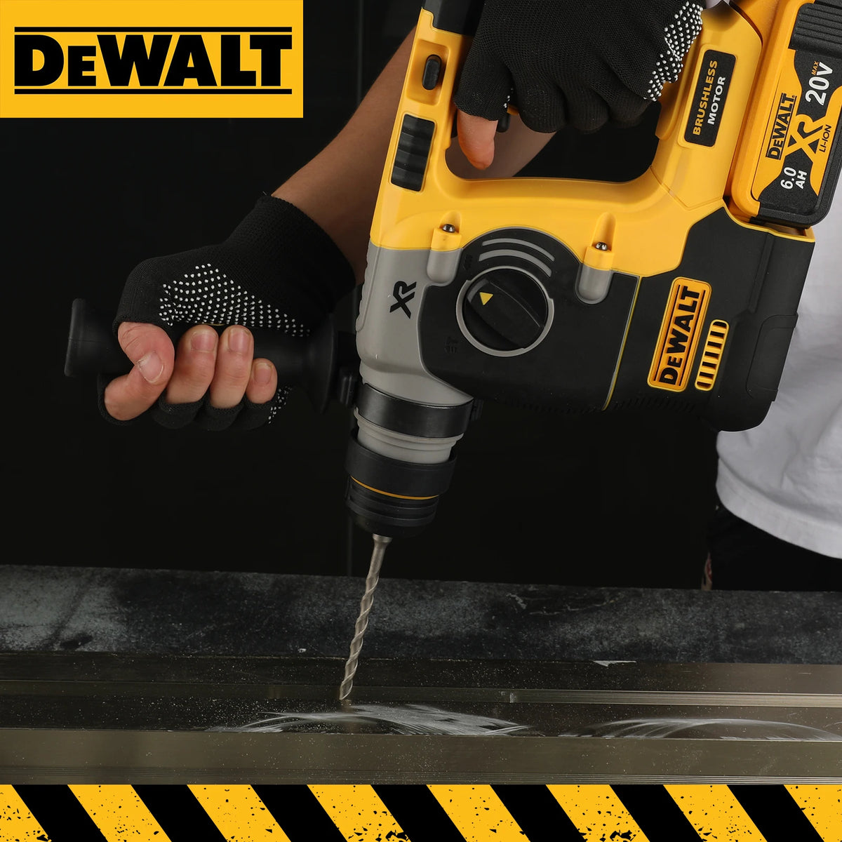 DEWALT 20V MAX 18V Brushless SDS-Plus Impact Drill 1" L-Handle Rotary