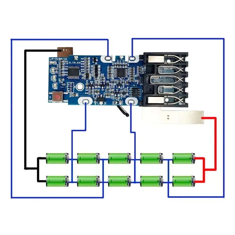 For M18 Li-ion Battery Plastic Case PCBA Charging Protection Board Box