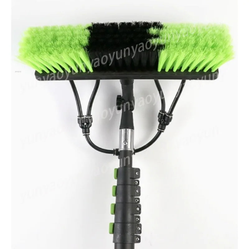 Water Fed Telescopic Pole Cleaning Brush, 3.6M Extendable Handle for