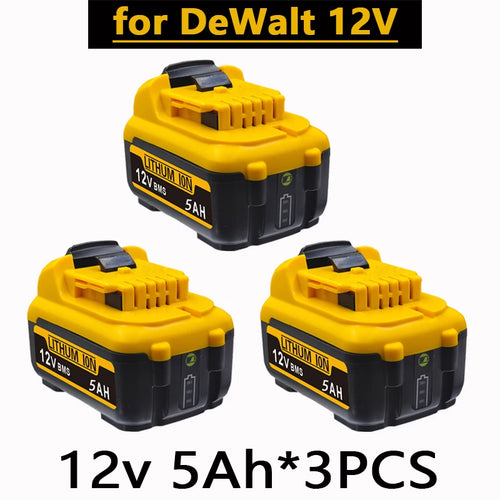 1-3Pack 12V Replacement for Dewalt DCB120 Lithium-ion Batteries 12V
