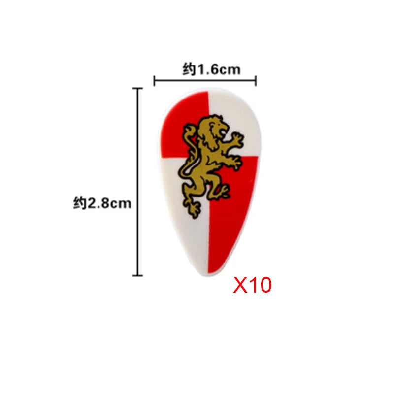 Medieval Weapons Accessories Building Blocks Solider Castle Knight Legion Red Lion Black Eagle Armor Cloak Shield Dragon Bricks