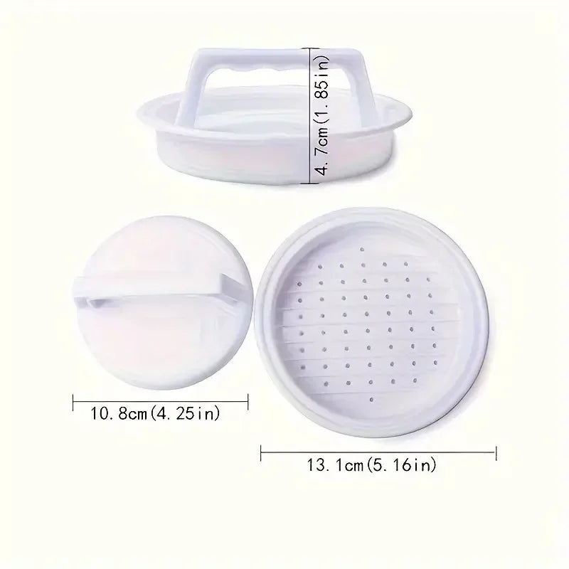 1PC Stuffed Hamburger Press, Plastic Burger Maker Mould for Grill &